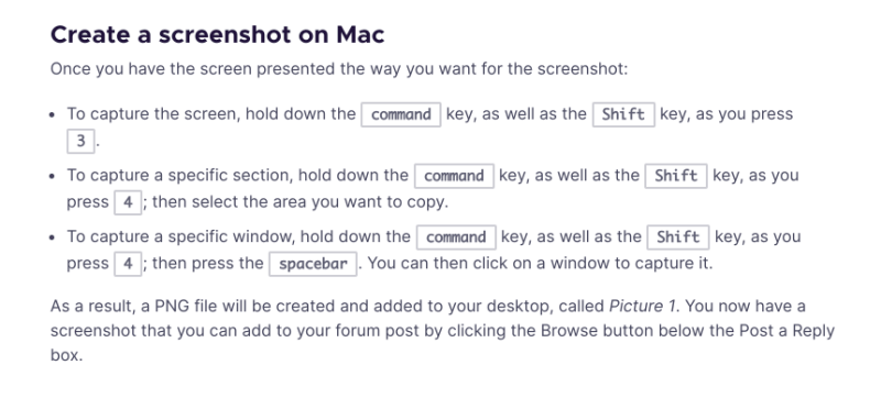 take a screenshot, firefox